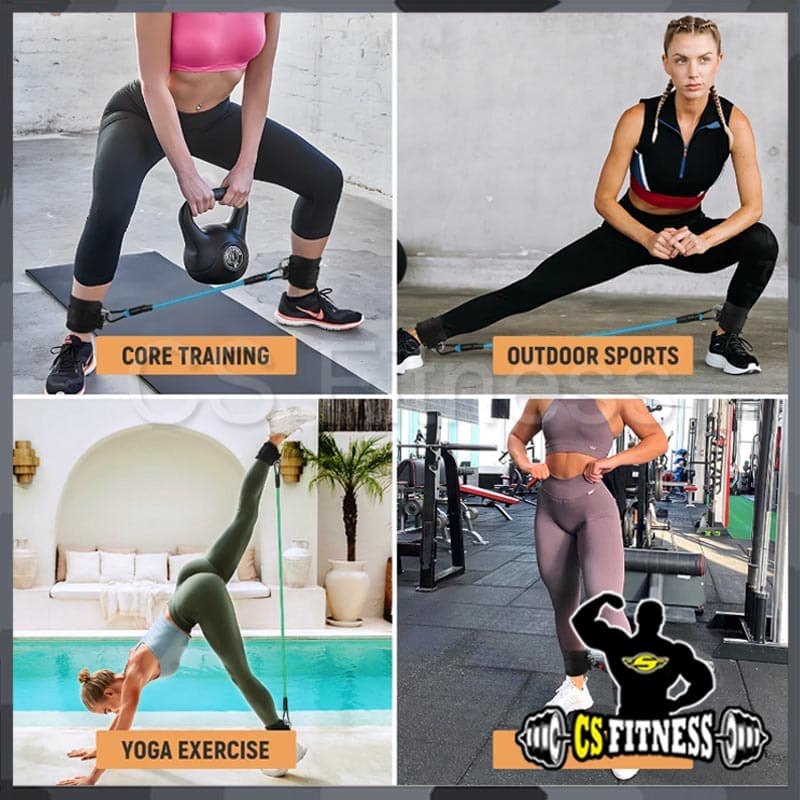 Set 5 ชิ้น : ชุดยางยืดคาดข้อเท้า บริหาร ขา & สะโพก รูปที่ 7