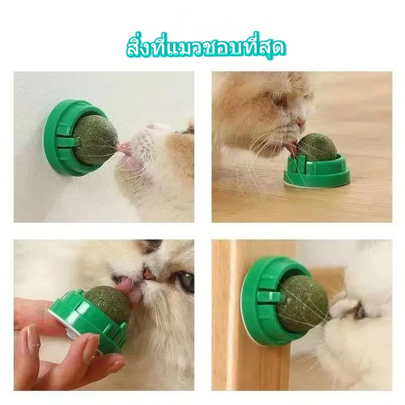 บอลกัญชาแมว ธรรมชาติ ของเล่นแมวลับฟัน ทำความสะอาดฟัน ทนกัด แมวเล่นเองแก้เบื่อได้ รูปที่ 4