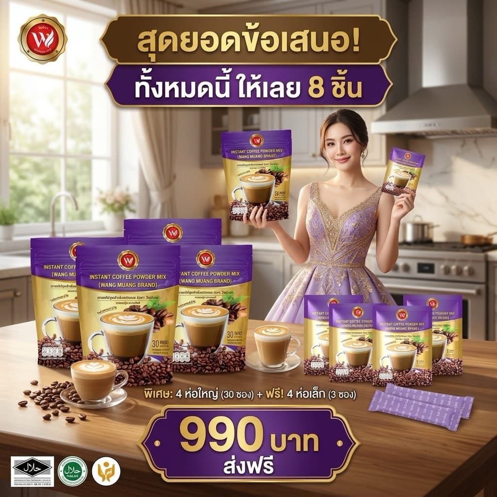 กาแฟวังม่วง ห่อสีม่วง รูปที่ 5