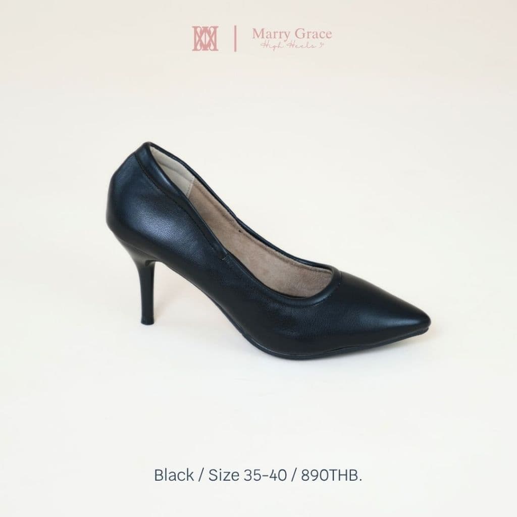 iamJinny JN065 รุ่น Marry Grace 3" สีดำ รูปที่ 1