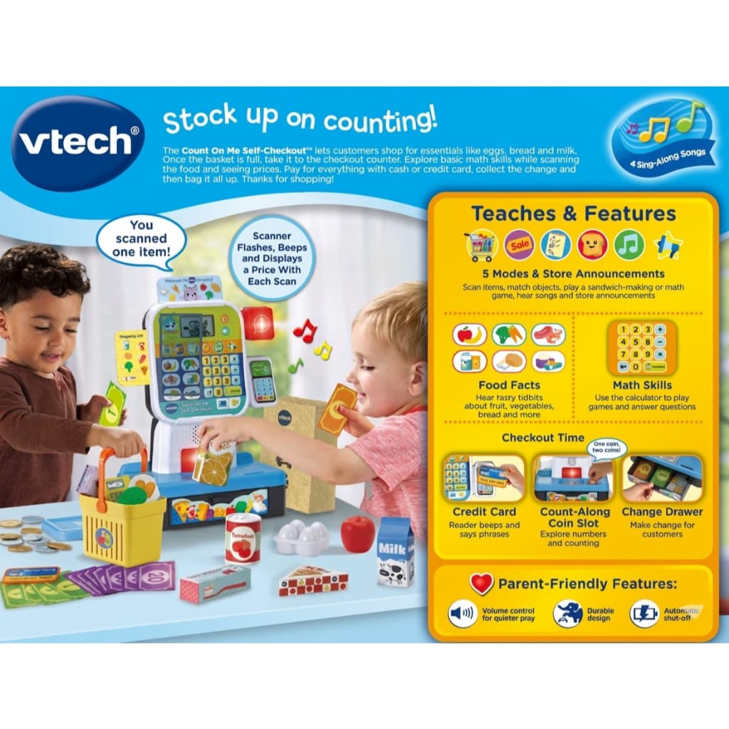 เครื่องคิดเงินอัตโนมัติ VTech Count on Me ของเล่น การเล่นบทบาทสมมติ ของขวัญ สำหรับเด็กเล็ก รูปที่ 7