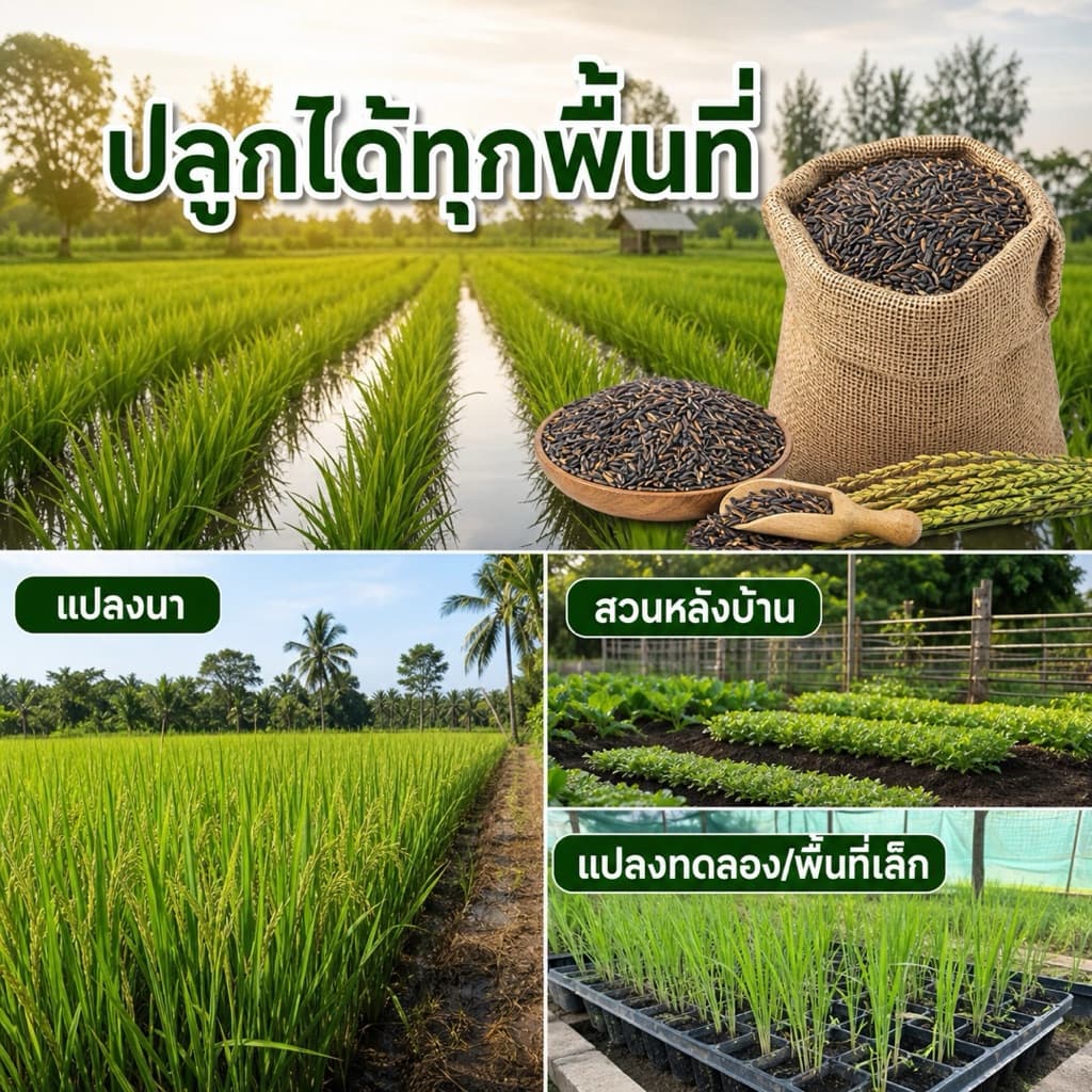 เมล็ดพันธุ์ข้าวไรซ์เบอร์รี่ ปลูกง่าย งอกไว ข้าวเปลือกคัดมือ เมล็ดสมบูรณ์ ปลูกได้ทุกพื้นที่ รูปที่ 4