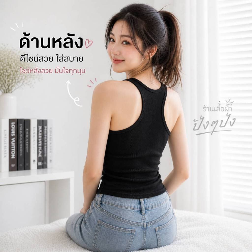 เสื้อกล้ามซับในนักเรียน นักศึกษา เด็กผู้ใหญ่ใส่ได้ ไม่มีบาร์ ซับใน เสื้อกล้าม ผ้ายืด ใส่สบายไม่ร้อน ใส่สบายไม่ระคายผิว รูปที่ 8