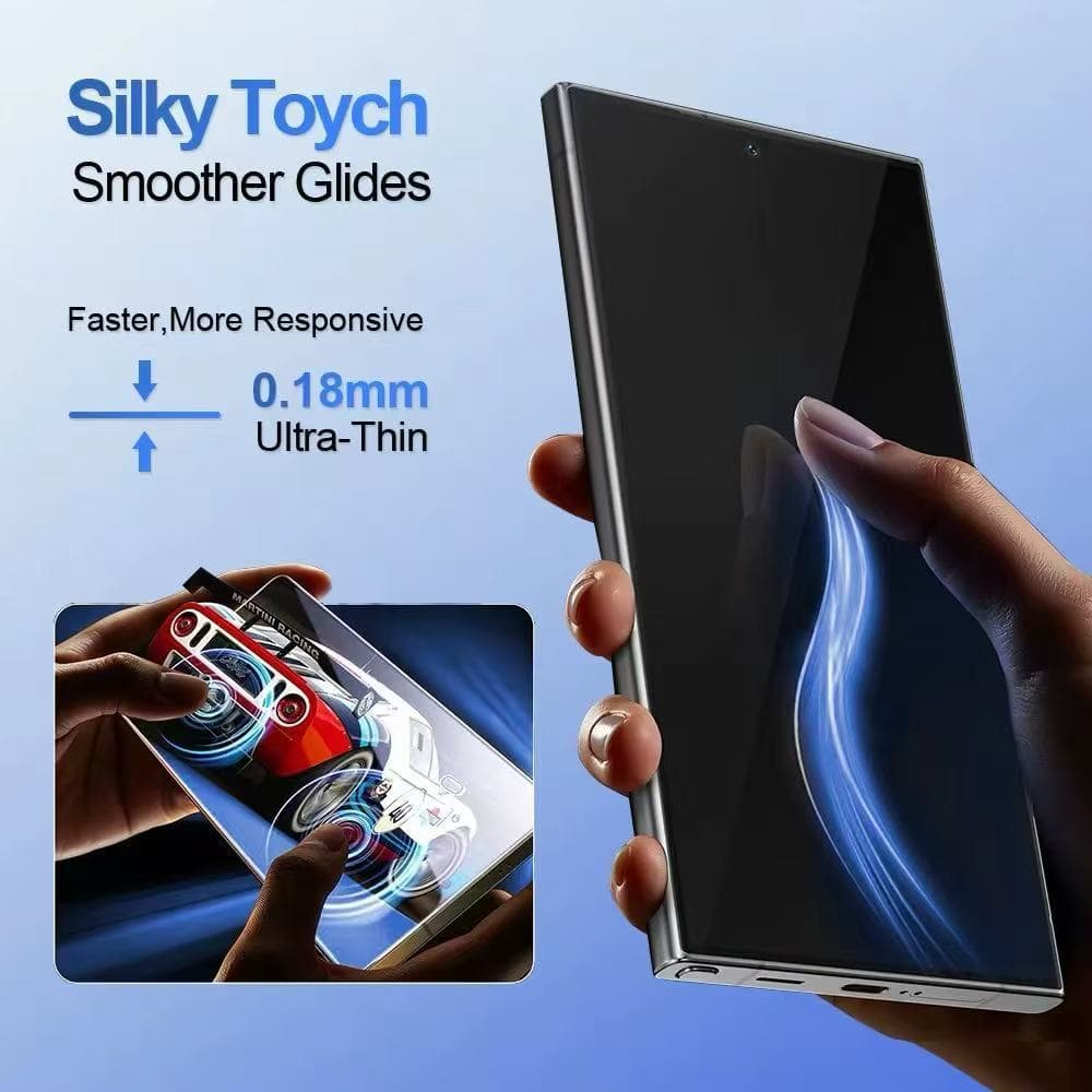 ฟิล์มกระจกใส ด้าน 0.18mm บาง สแกนนิ้วมือได้ Samsung S26 ULTRA S25UTLRA S24UTLRA S23 S22 S26PRO S23PLUS S24PLUS S25PLUS รูปที่ 2