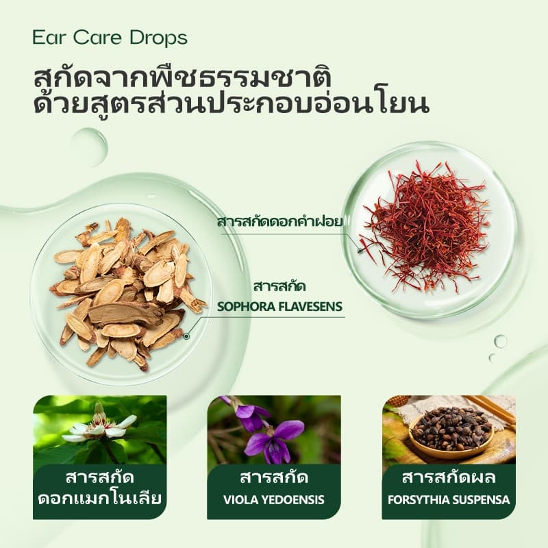 Kreain Nature Ear Care Drops บรรเทาอาการคันหู ทำความสะอาดขี้หูที่สะสมและขี้หูแข็ง ทําความสะอาดขี้หู และปัญหาช่องหู รูปที่ 4