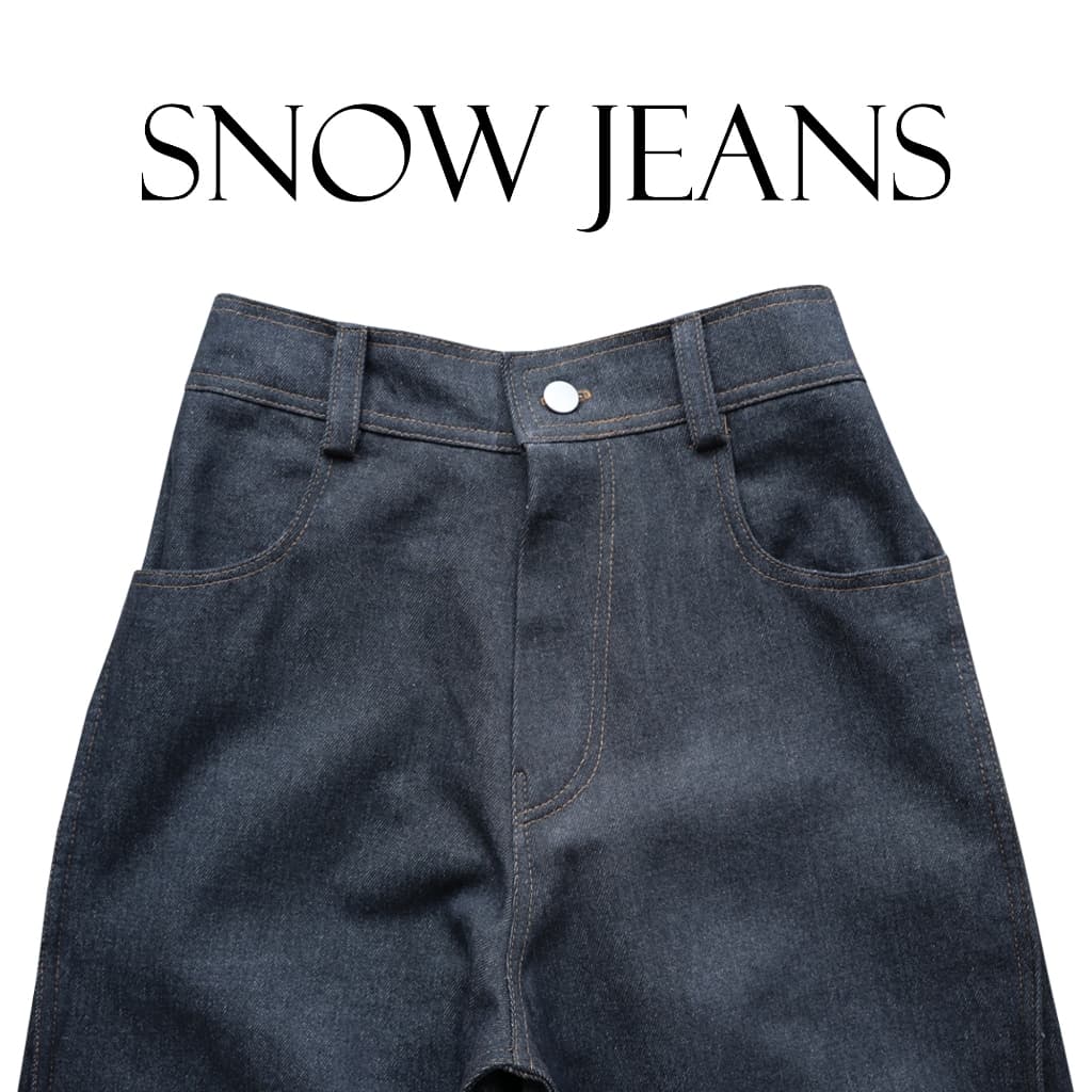 JAMANBKK / SNOW JEANS / กางเกงยีนส์ขากระบอกกว้าง รูปที่ 6