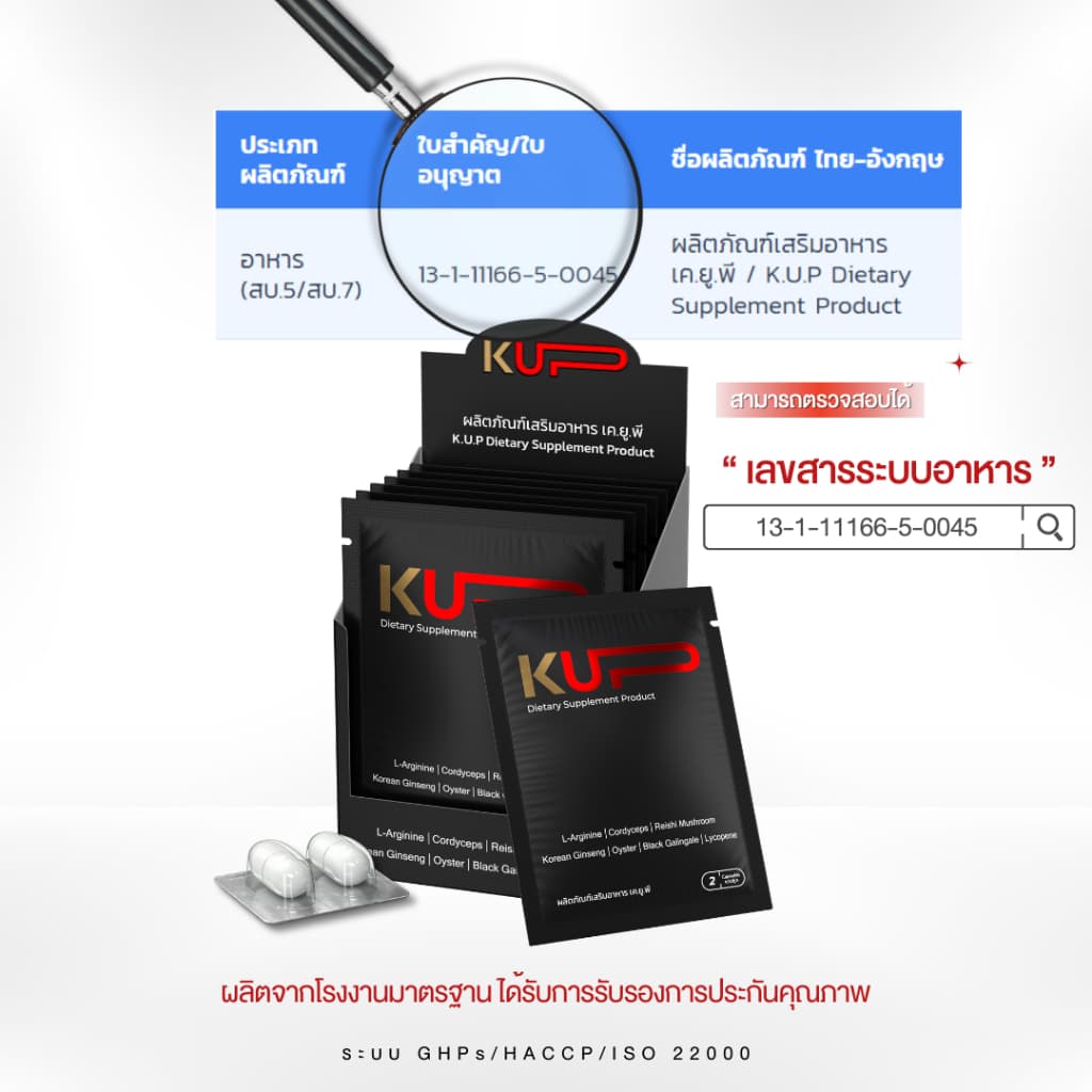 KUP เคอัพ K UP เค อัพ K-UP อาหารเสริม ชาย รูปที่ 4