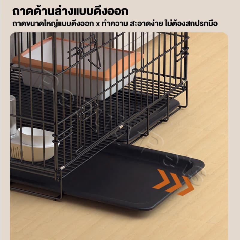 กรงแมวขนาดใหญ่ คอกแมวหลายชั้น พับได้ คอกแมวพับได้หลายชั้น ขนาดใหญ่ ใช้ในบ้าน สะดวกทำความสะอาด รูปที่ 3