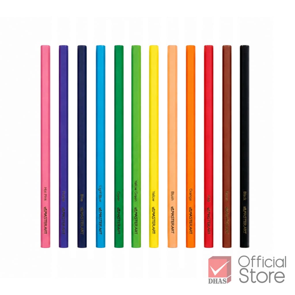Master Art ดินสอสี สีไม้ 12 สี Refill & Mix Your Colours 12 แท่ง เลือกเองได้ รูปที่ 2