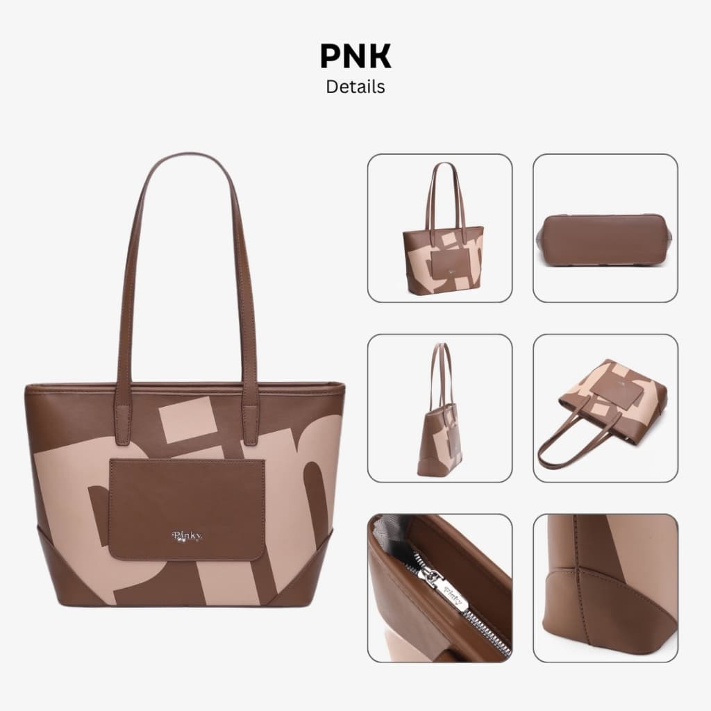 PNK Wendy Tote Bag กระเป๋าสะพายข้าง ขึ้นไหล่ได้ ใบใหญ่ จุของได้เยอะ รูปที่ 4