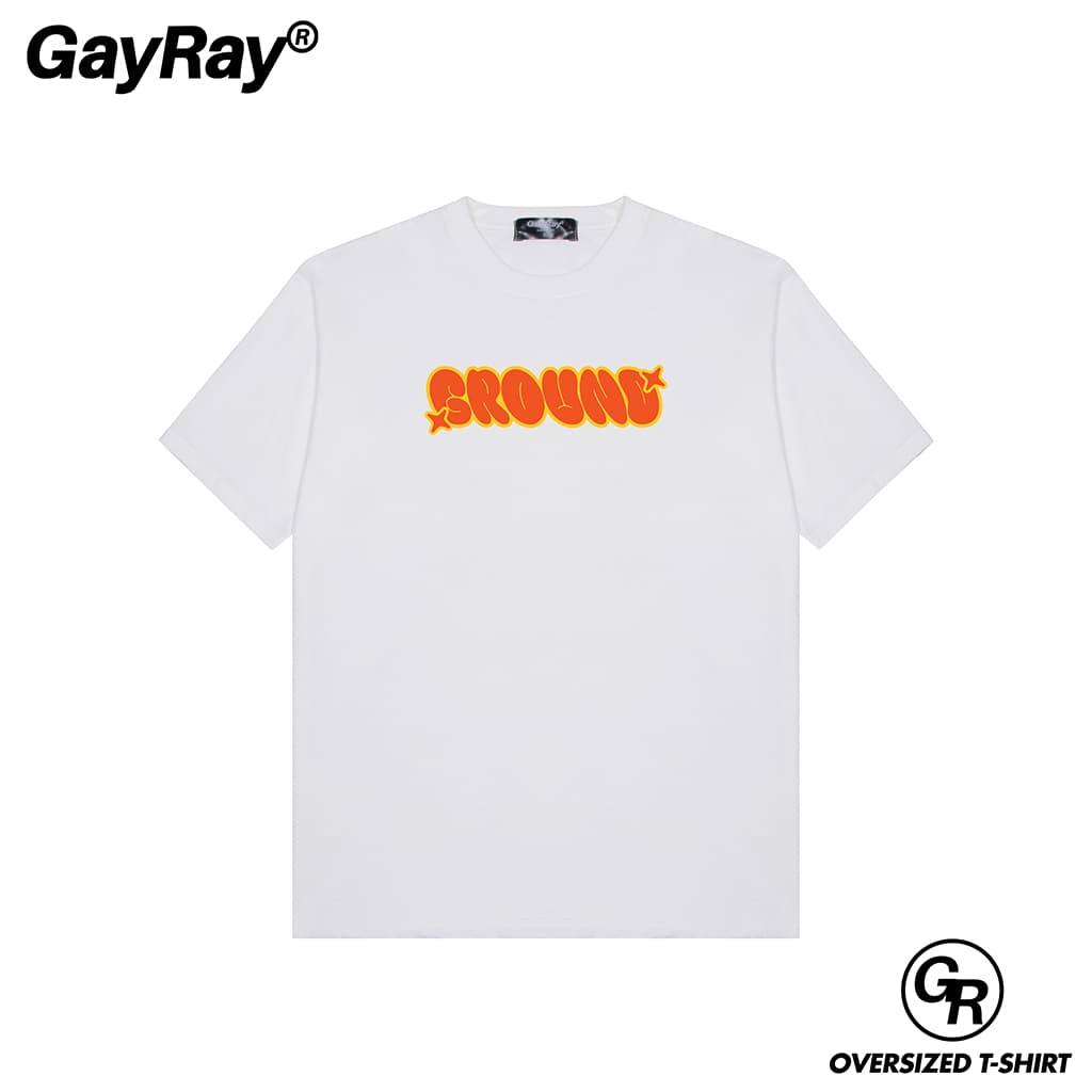 GayRay ⎰Ground Core⎱ เสื้อยืดโอเวอร์ไซส์ Cotton 100% นุ่่ม ใส่สบาย รูปที่ 3