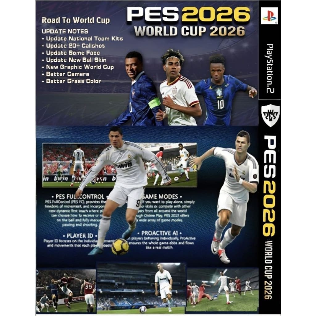 แผ่นเกมส์Ps2 - เกมส์บอล Pes2026ย้ายครบ เวอร์ชั่นภาษาอังกฤษ เก็บปลายทางได้ รูปที่ 2