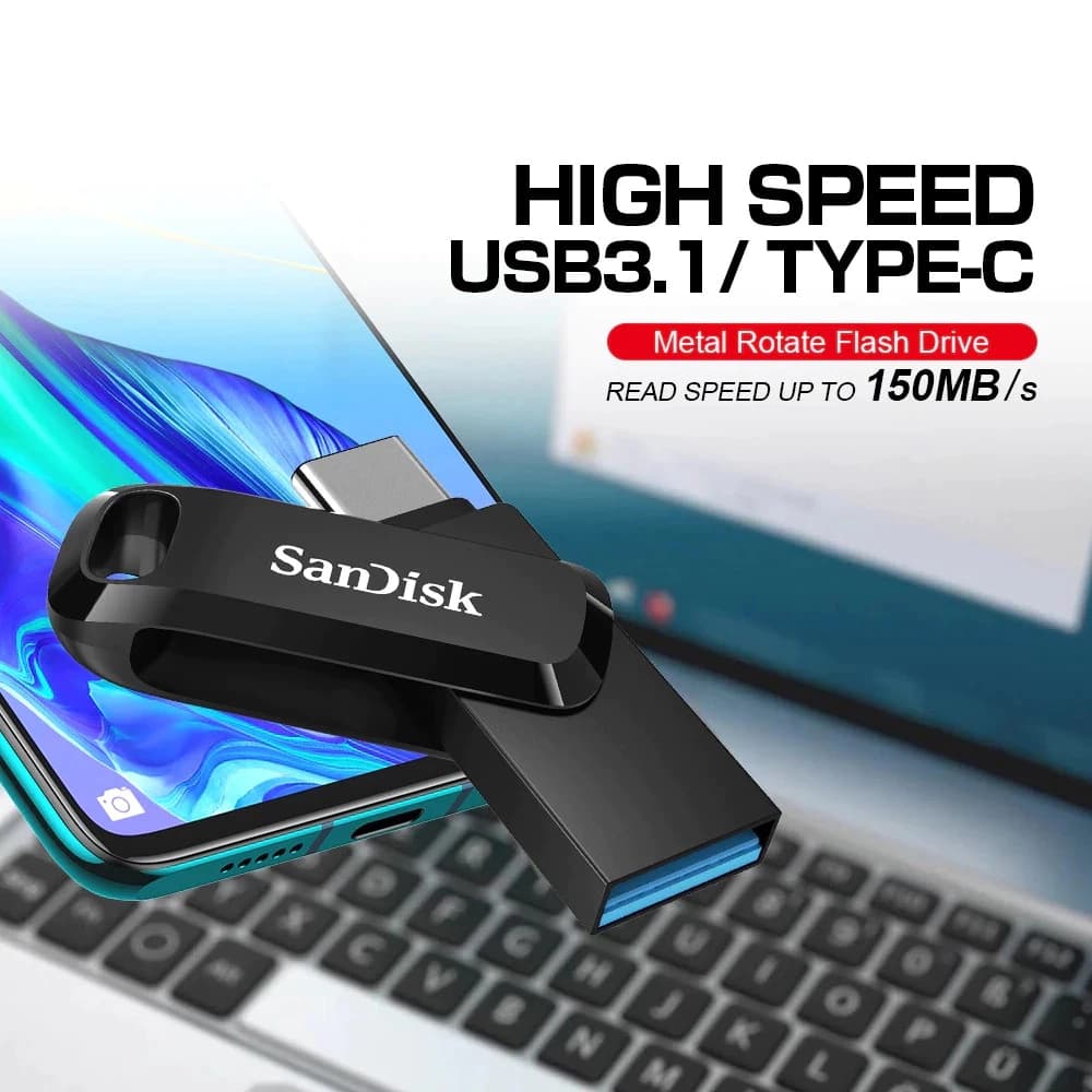 SanDisk Ultra Dual Drive Go 1TB USB 3.2 Gen1 Flash DriveType-C Speed 400mb/s รูปที่ 3