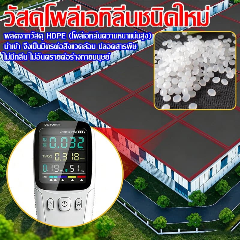 จัดส่งเร็ว สแลนกรองแสง 2X50M ไม่ขาดง่าย ตาข่ายกรองแสง สแลนกันแดด สแลนบังแดด โรงเรือน โรงรถ รูปที่ 7