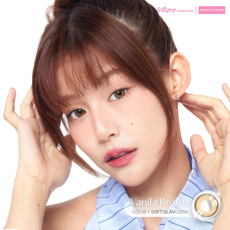 Lollipop Jellykiss Contact Lens Vanila Brown คอนแทคเลนส์ รูปที่ 3
