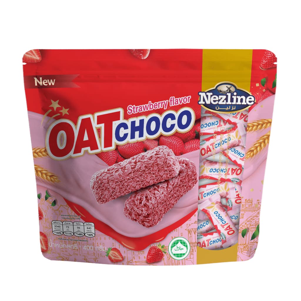Nezline Oat Choco ข้าวโอ๊ตอัดแท่ง 7 รสชาติ ธัญพืชอัดแท่ง ยี่ห้อ Nezline รูปที่ 3