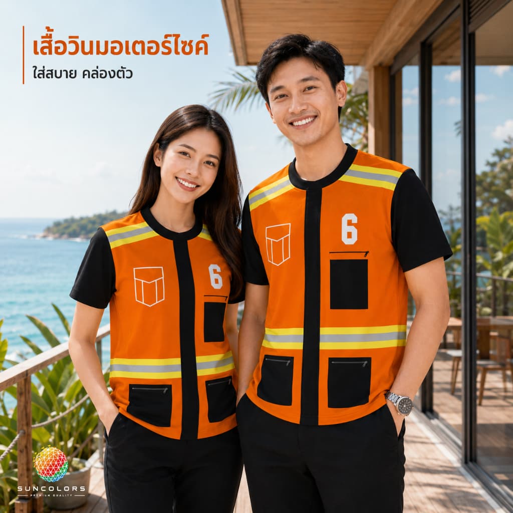 เสื้อยืดลายวินมอไซค์ รุ่น3D "เขตบางจัง เบอร์ 6" เสื้อวินมอเตอร์ไซค์ ฮาๆ ผ้าไมโครพิมพ์ลายทั้งตัว ใส่เล่นน้ำสงกรานต์ S-4XL รูปที่ 2