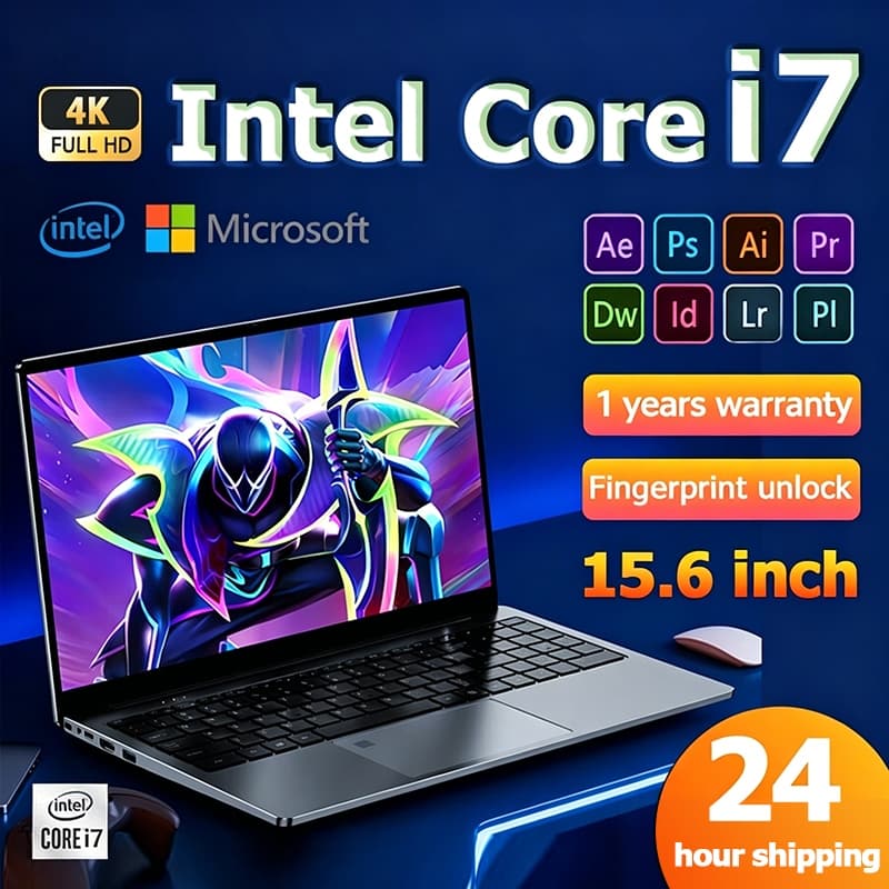 โน้ตบุ๊คยอดนิยม แรม16GB ความจุ1TB SSD intel core i3 15.6'' win11 สำนักงานและความบันเทิง สเปคแรงประหยัด