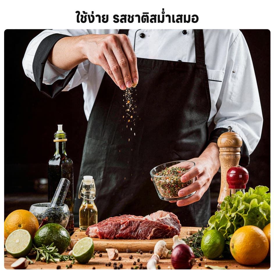 LUGANANA เกลือกระเทียมพาร์สลีย์รสเผ็ด 110g*2 เกลือปรุงรสสไปซี่จัดจ้าน สเต็ก หมูกระทะ บาร์บีคิว รูปที่ 5