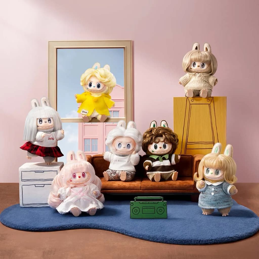 พวงกุญแจลาบูบู้ Labubu Hair Salon Vinyl Plush Pendant รูปที่ 9