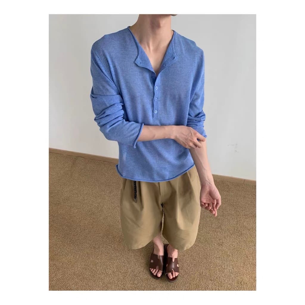LEELA -RELAX KNIT SHIRT-เสื้อไหมพรมแขนยาว รูปที่ 5