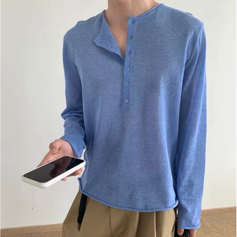 LEELA -RELAX KNIT SHIRT-เสื้อไหมพรมแขนยาว รูปที่ 1