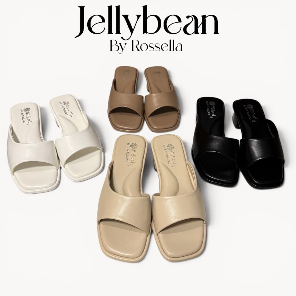 รองเท้าแตะนุ่มนิ่มส้นสูง 2 นิ้ว รุ่น Jelly Bean by Rossella รูปที่ 2
