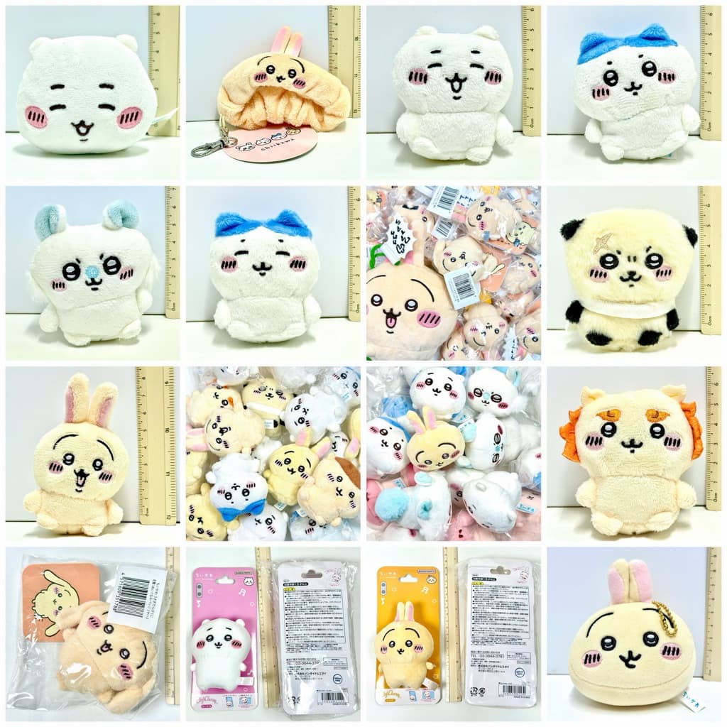 ของแท้ ลิขสิทธิ์ พวง ขาตั้งมือถือ ตุ๊กตา Chiikawa Usagi Hachiware Momonga Rakko Manju Shisa Furuhonya รูปที่ 1
