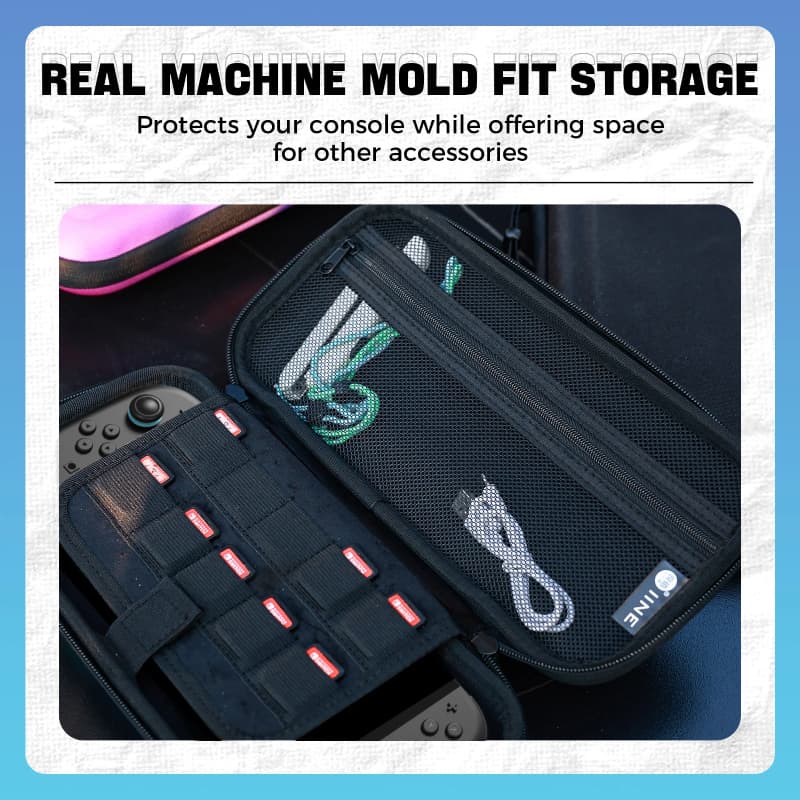 IINE L1066, L1067, L1068 EVA Storage Bag for Nintendo Switch2 : กระเป๋าใส่เครื่อง นินเทนโดสวิทซ์2 รูปที่ 7