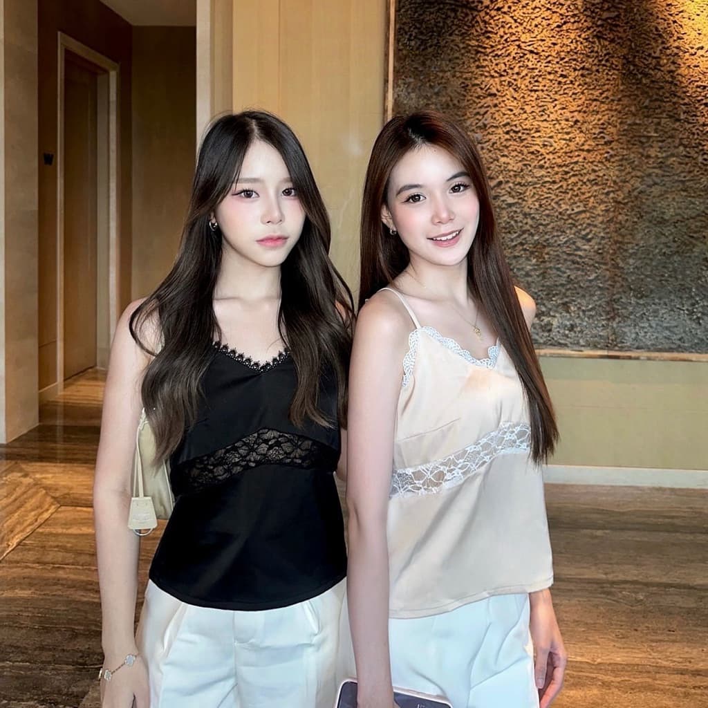 ส่งด่วน Serlyn | SELENA Lace SATIN ซาตินลูกไม้ รูปที่ 1