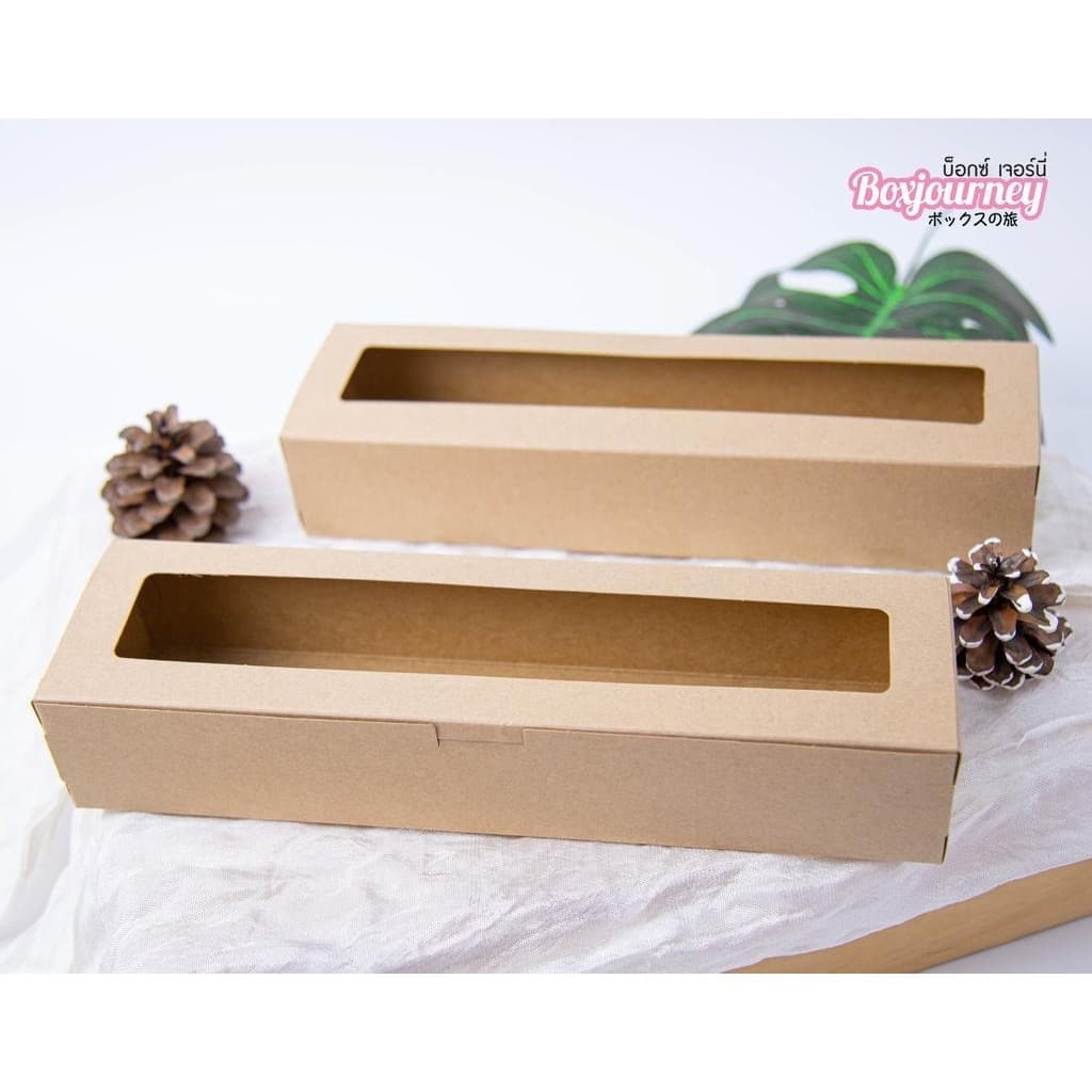 Boxjourney กล่องใส่พายสับปะรด 8x30x5.5 ซม. 20 ใบ/แพ็ค รูปที่ 2