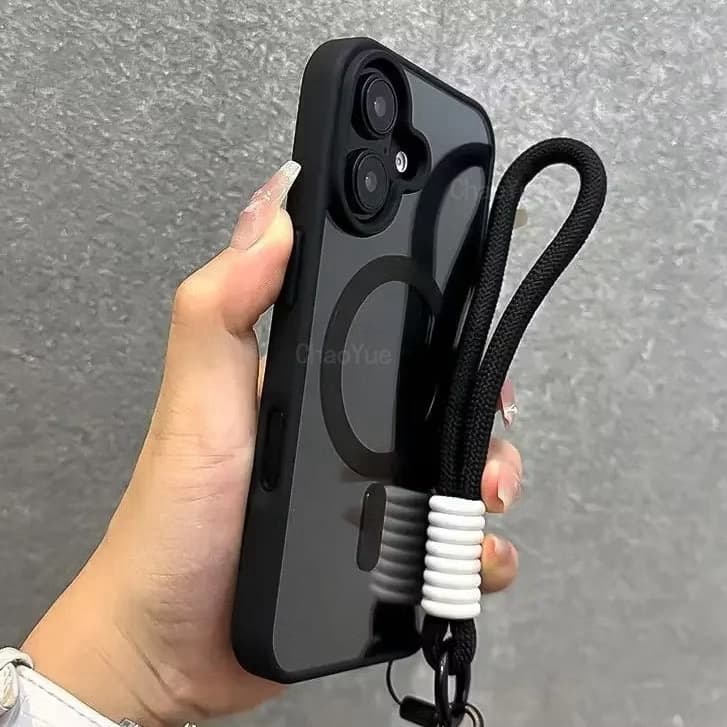 Magnetic เคส For Samsung A07 A17 A37 A57 A55 5G A56 A06 A36 A26 A16 A15 A54 A25 A35 S25 S26 Ultra S24 FE เคสใสกันกระแทก รูปที่ 5