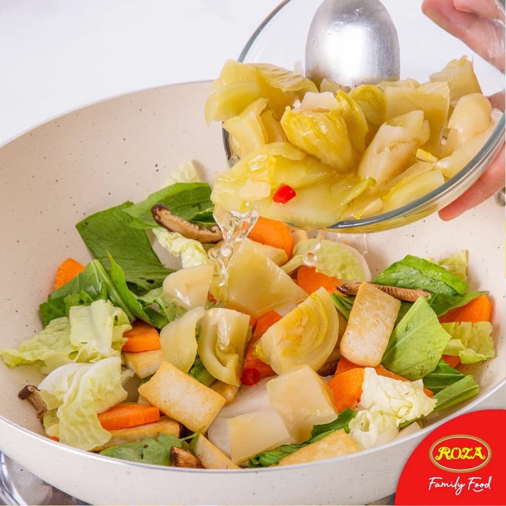 โรซ่า เจ ผักกาดดอง พร้อมทาน ขนาด 145 กรัม Roza Pickled Mustard 145 g. รูปที่ 4