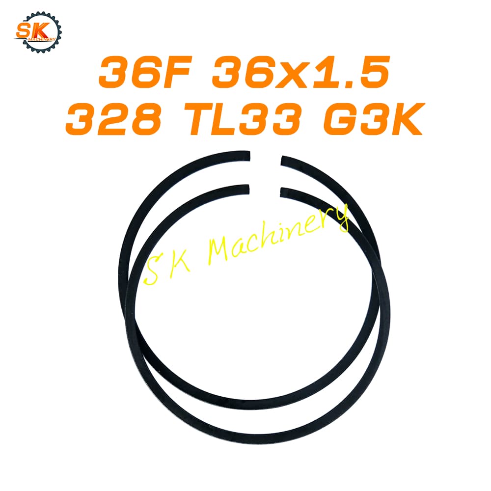แหวนลูกสูบ TU26 34F 260 328 G3K 411 G4K G45L TL33 TL43 TL52 48F คุณภาพดี ขนาด 33-48มม. สำหรับเครื่องตัดหญ้า เลื่อยยนต์ รูปที่ 7