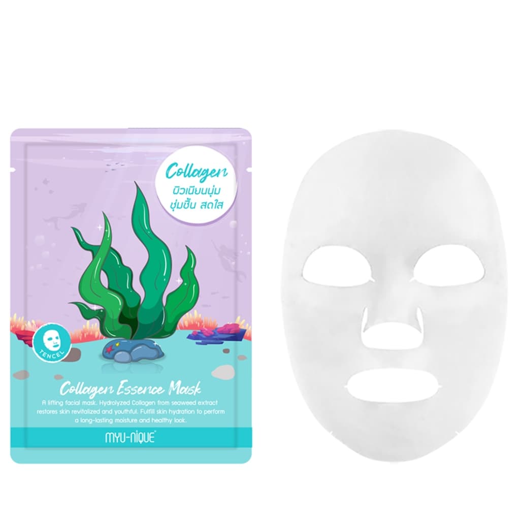 MYU-NIQUE - Collagen Essence Mask มิว-นิค คอลลาเจน เอสเซ้นส์ มาสก์ รูปที่ 4