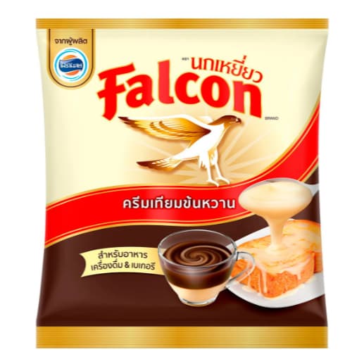 ข้นหวาน ครีมเทียมข้นหวาน นกเหยี่ยว​ Falcon 2กก. x8ถุง รูปที่ 4