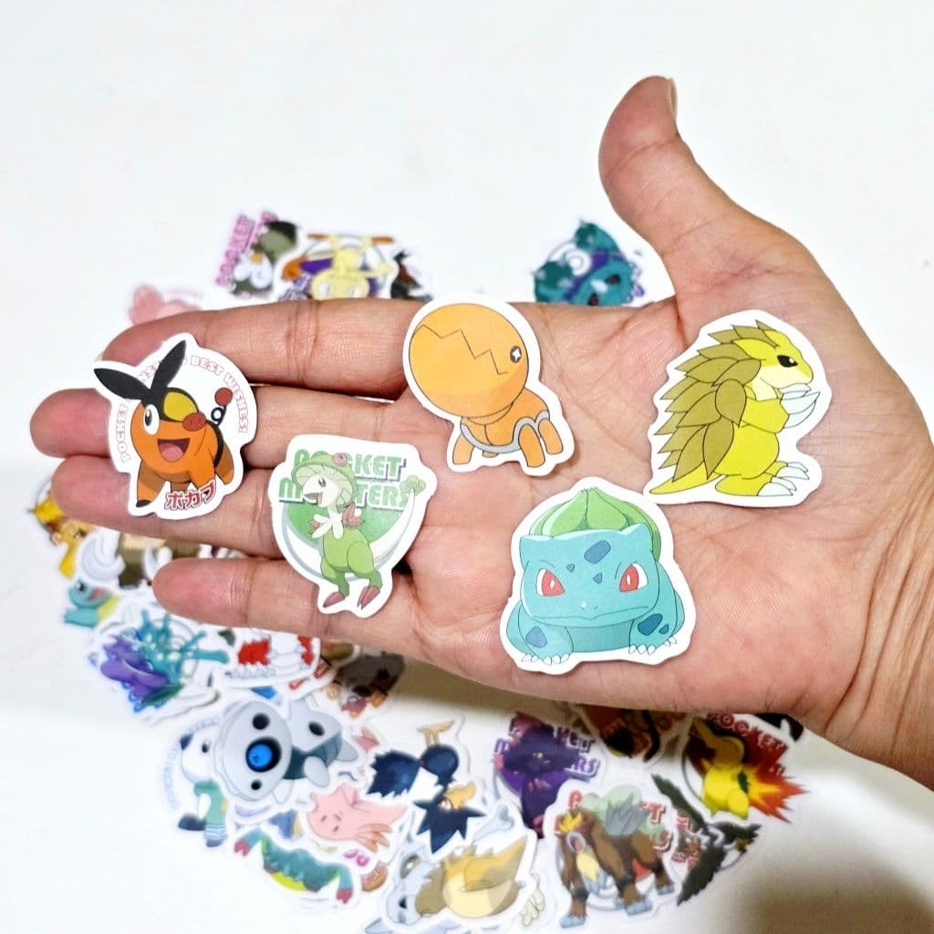 สติ๊กเกอร์ Pokemon โปเกมอน Pikachu ปิกาจู ชิ้นเล็กๆ น่ารักๆ รูปที่ 4