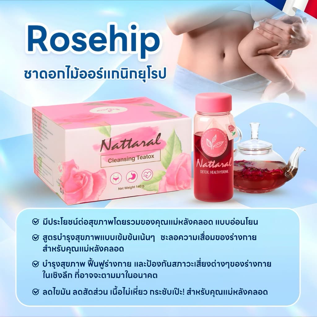 1กล่อง "พุงยุบกระชับหุ่น ไร้ผลข้างเคียง“ ลดไขมันหลังคลอดสูตรอ่อนโยน ไม่แท้คืนเงิน ชาออร์แกนิกยุโรป มีอย. รูปที่ 3