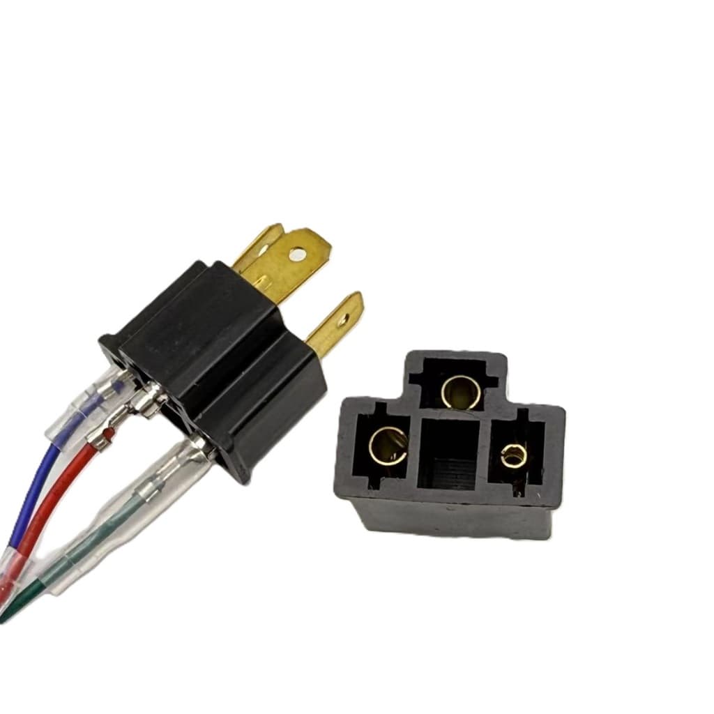 CAR/MOTOขั้วเสียบ3ขา Hua H4 มอเตอร์ไซค์ รถยนต์ 1pc รูปที่ 7