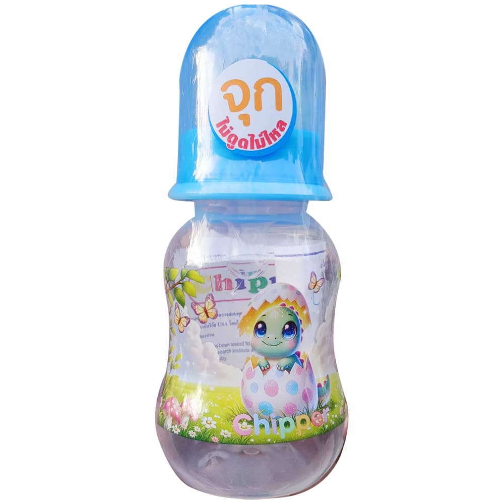 Chipper ขวดนม 4ออนซ์ ทรงบูท คอแคบ ปลอดสารBPA จุกนมไซส์ S รูปที่ 3