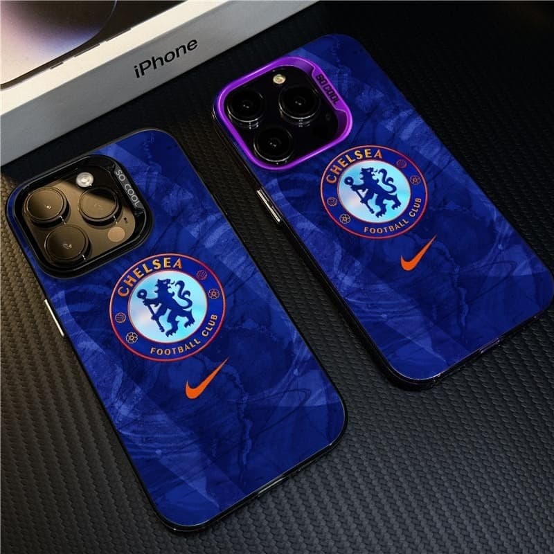 Chelsea Football Club 2025 เคสโทรศัพท์สําหรับ iPhone Premier League DAMAC พัดลม โลโก้สีน้ําเงินเข้มฟุตบอล IMD กีฬา shell รูปที่ 1