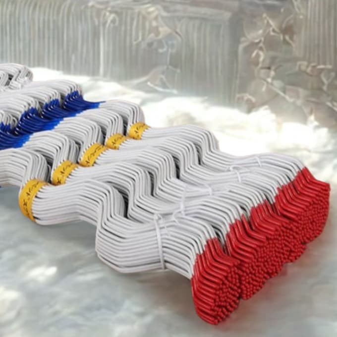 รางวายล็อคเหล็กชุปอลูซิงก์ พร้อมสปริงเคลือบ PVC อย่างดี ยาว 2 เมตร = 10 ชุด รูปที่ 2