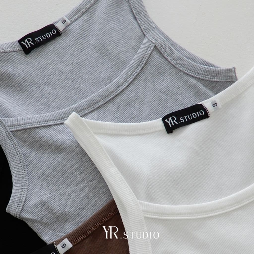 CAMI TANK TOP เสื้อกล้ามสายเดี่ยวผ้าเรียบ เท่ มินิมอล ใส่ง่ายได้ทุกวัน และมีหลายสีหลายไซค์ รูปที่ 8