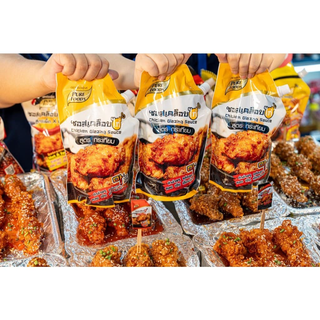 มีฮาลาล ซอสเคลือบไก่ สูตรกระเทียม ขนาด 1,000 กรัม ทำง่ายๆ แค่คลุก ตรา เพียวฟู้ดส์ รูปที่ 3