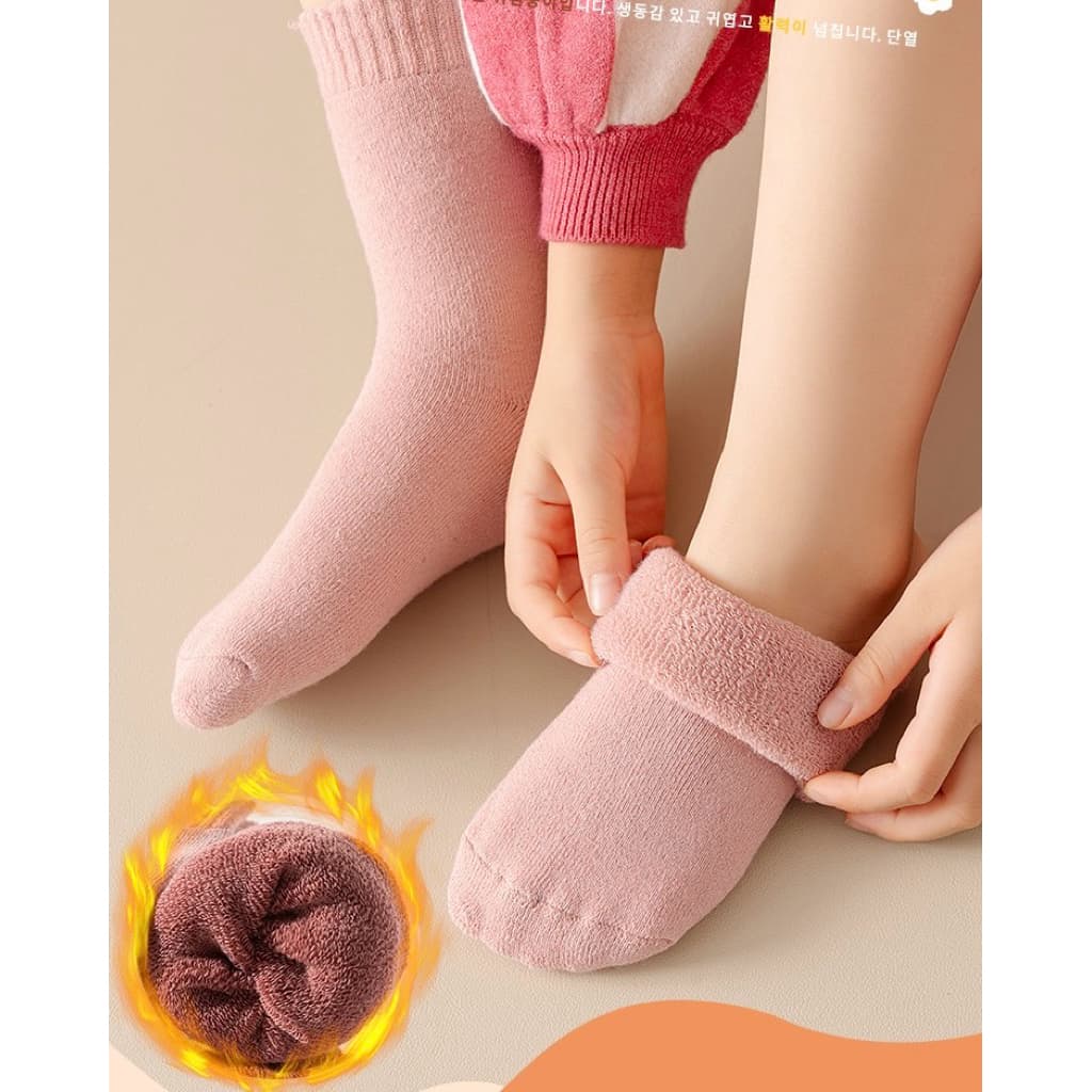 ถุงเท้ากันหนาวเด็ก กันหนาวสูงสุด-15° ใส่สบาย อุ่น มี5ขนาด ตั้งแต่1ถึง13ปี+ ผู้ใหญ่ใส่ได้ รูปที่ 3