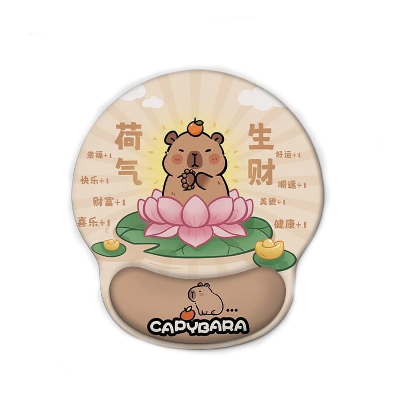 MOUSEPAD GEL รองข้อมือ พิมพ์ลายCAPYBARA รูปที่ 5