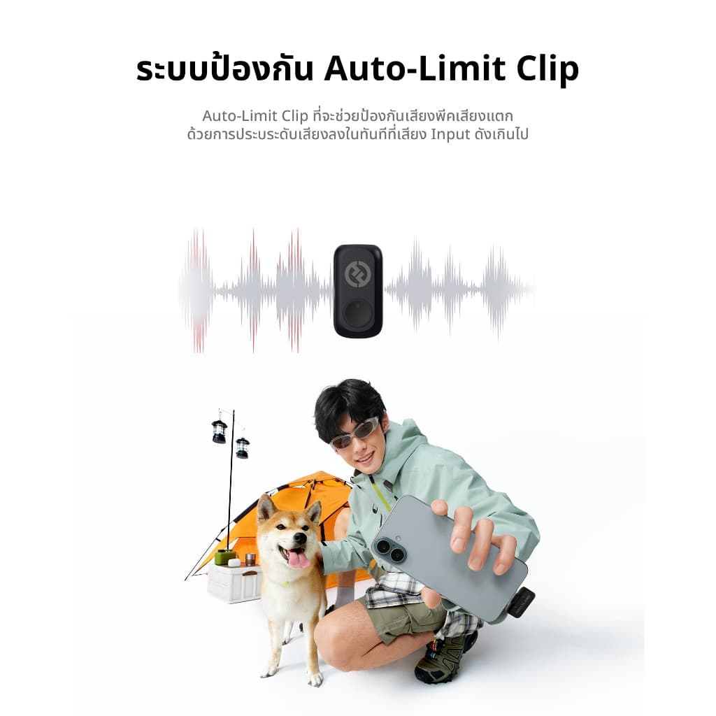 Hollyland LARK A1 ไมโครโฟนไร้สายขนาดเล็กสําหรับ iPhone USB-C การสร้างวิดีโอVlogging สตรีมสดคุณภาพสูง รูปที่ 4