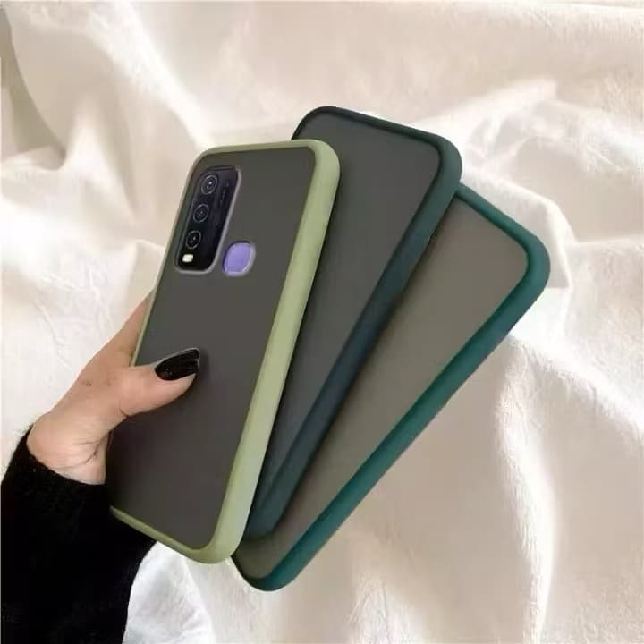 เคสผิวด้าน ตรงรุ่น Vivo Y30 Y50 Y31 Y51 Y02 Y02A Y02T Y91C Y1S V20SE V20 Pro V15 V15Pro V17 V19 V21 V23 V25 เคสกันกล้อง รูปที่ 2