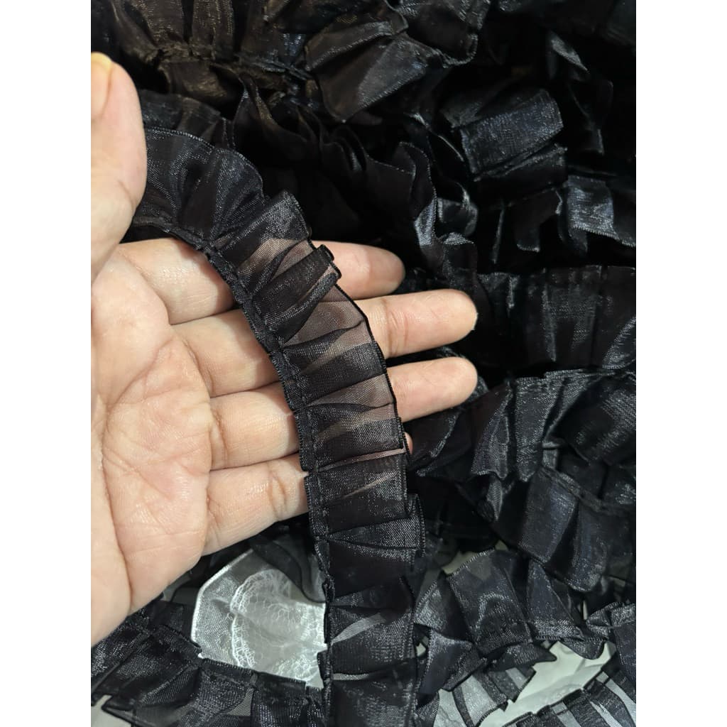 ระบายผ้าแก้ว..กว้าง 1นิ้ว..ยาว.10หลา...ราคา100บาท รูปที่ 2