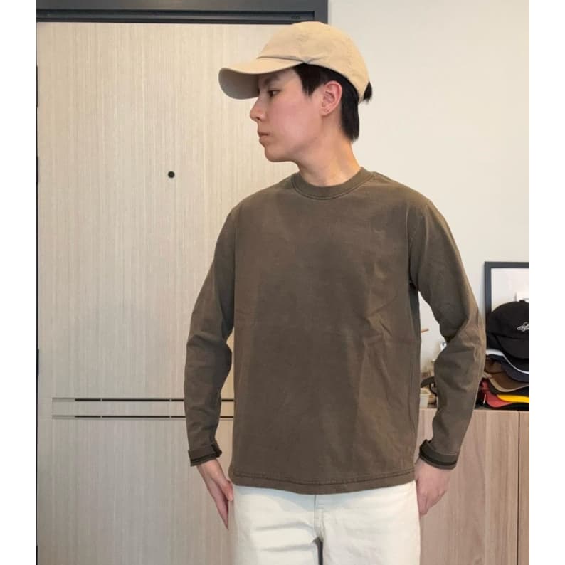 207 เสื้อแขนยาวคอกลม ฟอกเฟด ผ้าคอตต้อน รูปที่ 2